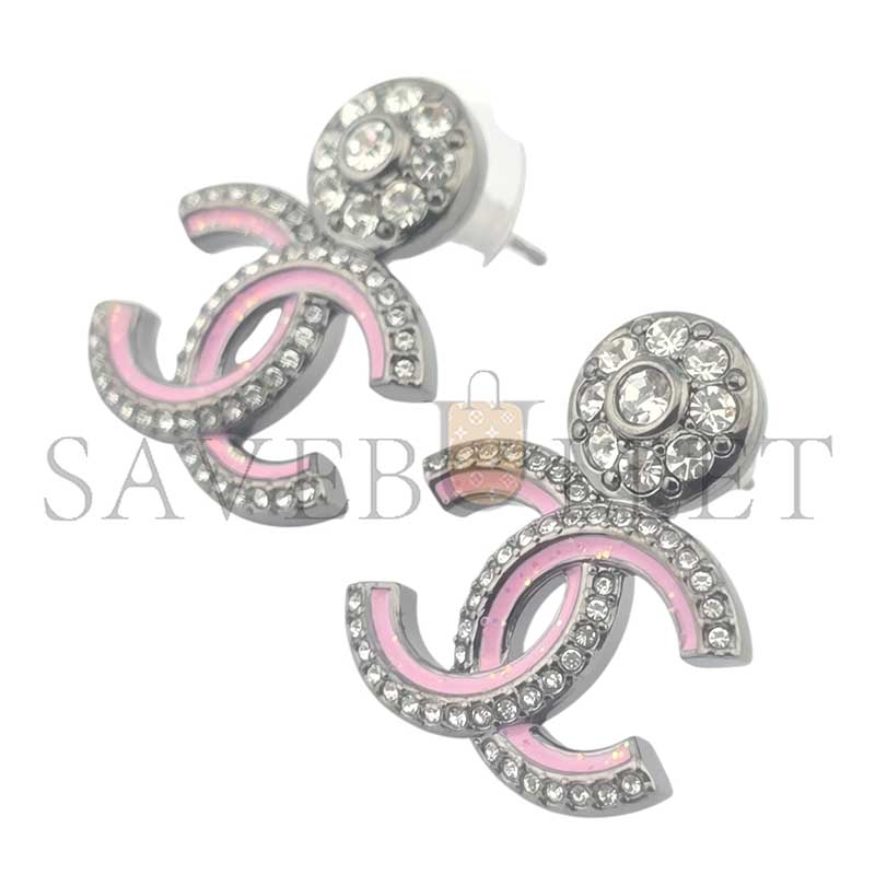 Ch**el cc ruthenium pink earrings abg407